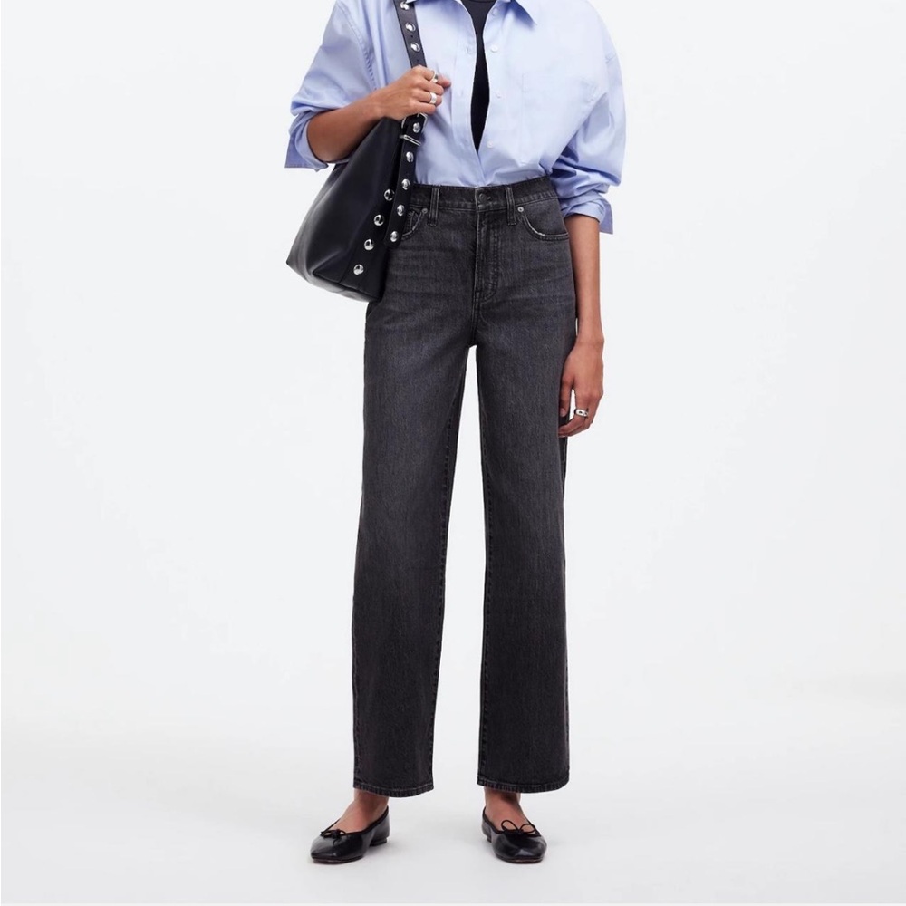 NWT Madewell Perfect Vintage Wide-Leg crop jeans